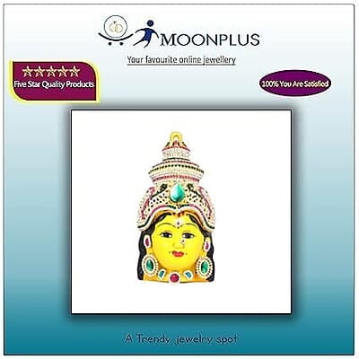 God Ornament Goddess Varalakshmi Stone Face/Mugam