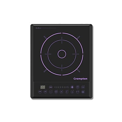 Crompton Instaserve 1900 W Induction Cooktop with Tactile Push Buttons