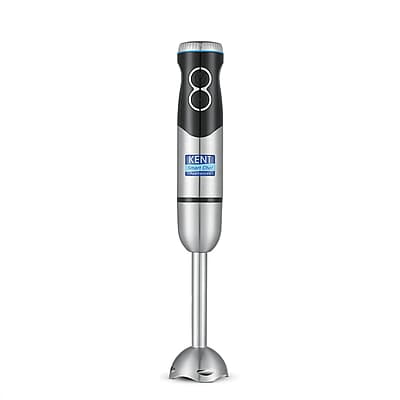 Kent Ss Hand Blender 450W | Variable Speed Control | Turbo Switch For Fast Blending | Detachable Shaft For Easy Cleaning | Hot & Cold Blending | Low Noise Dc Motor - Stainless Steel, 450 Watts, Silver