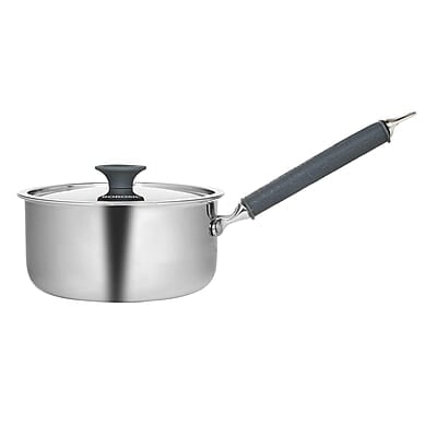 Borosil Cookfresh Tri-ply Stainless Steel Sauce Pan with Lid, Induction Friendly Tea Pan, 1.5 L, 16 cm Dia Borosil Cookfresh Tri-ply Stainless Steel Sauce Pan with Lid, Induction Friendly Tea Pan, 1.5 L, 16 cm Dia