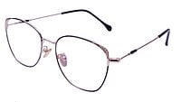 Female Medium Square Spectacle Frame. Rose Gold & Black Frame Female Medium Square Spectacle Frame. Rose Gold & Black Frame