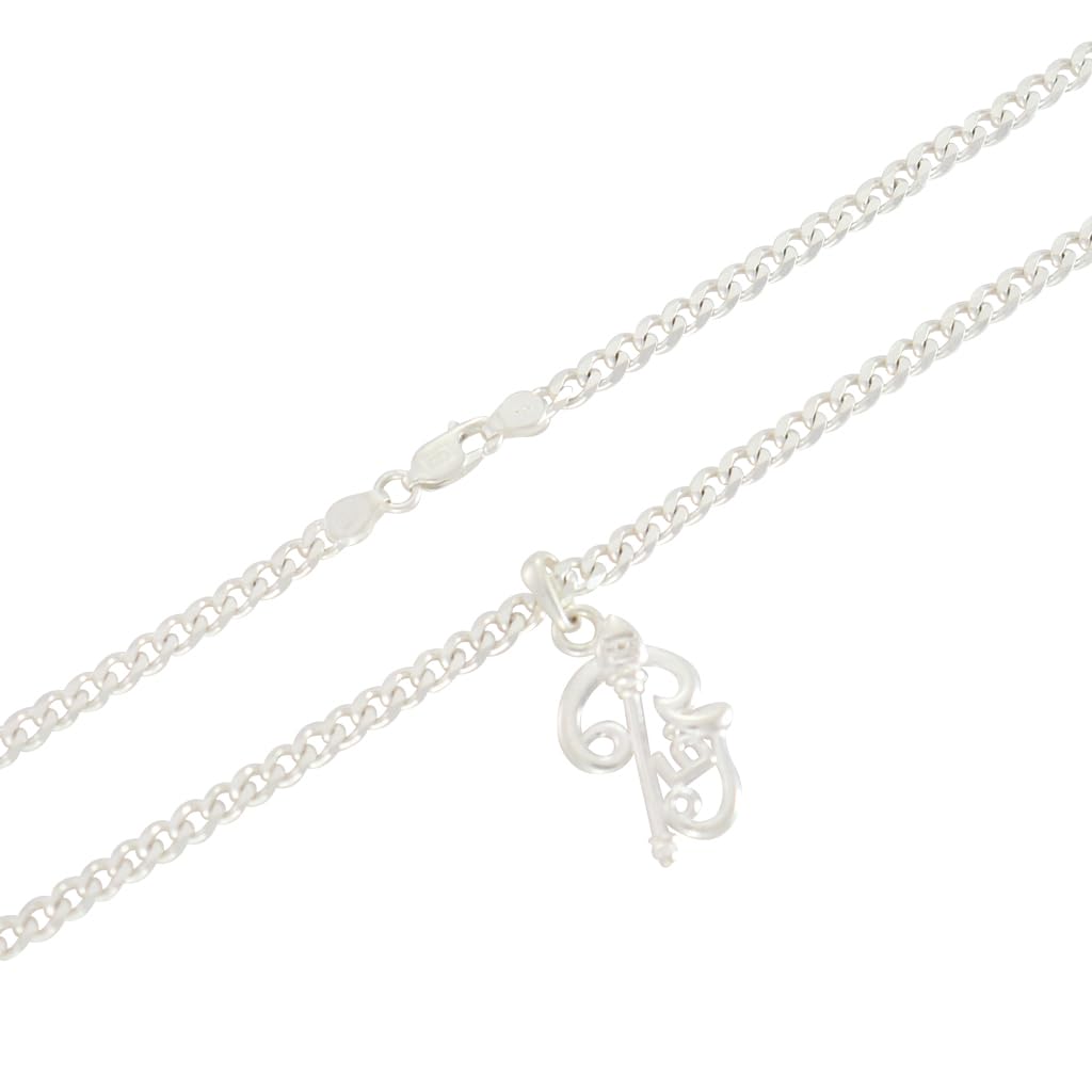 Sterling Silver Chain With God Kartikeya Subrahmanya Pendant Sterling Silver Chain With God Kartikeya Subrahmanya Pendant