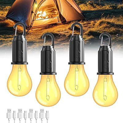 Light Rechargeable LED Camping Lantern with USB - Travling, Emergency 6 hrs Bulb Emergency Light