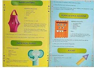 cocraft Art & Craft Kit with 20+ Recycle Craft Projects for Kids of All Age Groups- DIY Bracelets, Necklace, Purse, Lantern, Puppets and Many More cocraft Art & Craft Kit with 20+ Recycle Craft Projects for Kids of All Age Groups- DIY Bracelets, Necklace, Purse, Lantern, Puppets and Many More