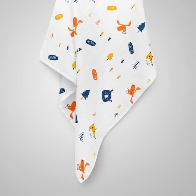 1st Step Muslin Swaddle 100cm*120cm-Pack of 1