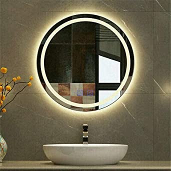 Round LED Touch Sensor Mirror 002