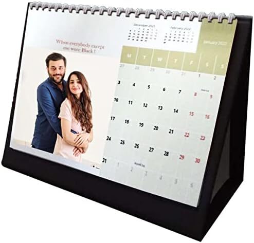 Sublimation Printed Calendar Desktop New Year Calendar for with Beautiful Wire Binding (12 Month with 12 Photos) 6x8 Inches Sublimation Printed Calendar Desktop New Year Calendar for with Beautiful Wire Binding (12 Month with 12 Photos) 6x8 Inches