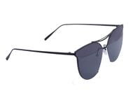Unisex Oversized Sunglasses. Black Color Metal Frame. UV Protected Black Color Flat Lens. Unisex Oversized Sunglasses. Black Color Metal Frame. UV Protected Black Color Flat Lens.