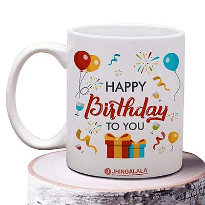 Happy Birthday to You Printed Ceramic Coffee Mug White - 11 Oz Happy Birthday to You Printed Ceramic Coffee Mug White - 11 Oz