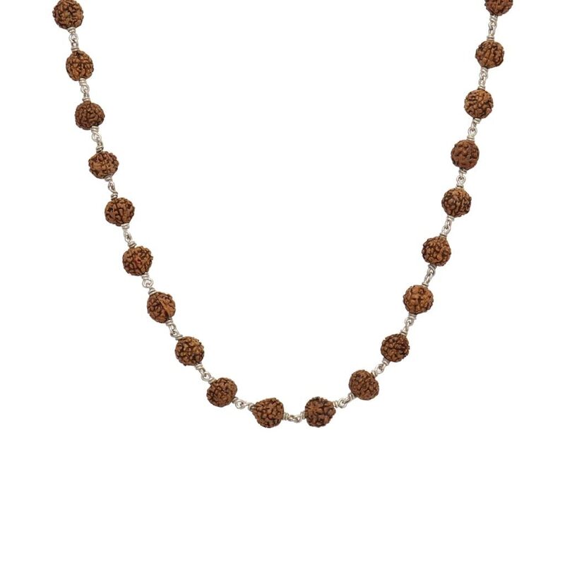 925 Sterling Silver Rudraksha Mala Panch Mukhi 5 Mukhi Five Face 54 Beads 925 Sterling Silver Rudraksha Mala Panch Mukhi 5 Mukhi Five Face 54 Beads