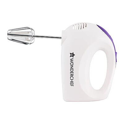 Wonderchef Acura Plus 200 W Electric Hand Mixer 5 Speed Option SS Beater Whisk and Dough Kneading Hooks