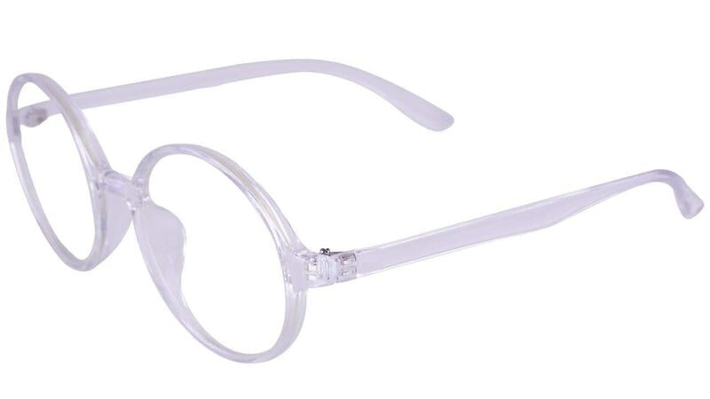 Unisex Round Large Spectacle Frames. Transparent Color Frame. Unisex Round Large Spectacle Frames. Transparent Color Frame.