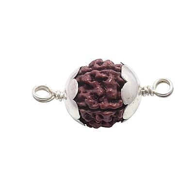 Rudraksha Pendant/Sterling Silver Caped Pendant