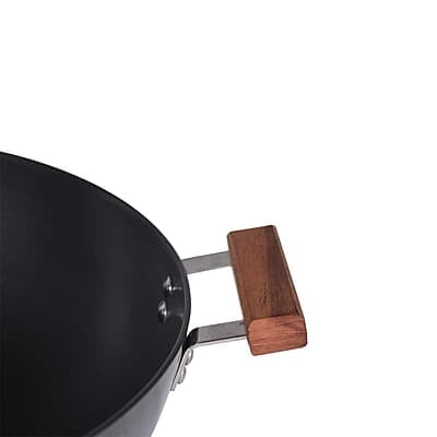 Wonderchef Ebony Aluminium Hard Anodized Deep Kadhai/Kadai with Lid - 30 cm, 6 Litre Wonderchef Ebony Aluminium Hard Anodized Deep Kadhai/Kadai with Lid - 30 cm, 6 Litre