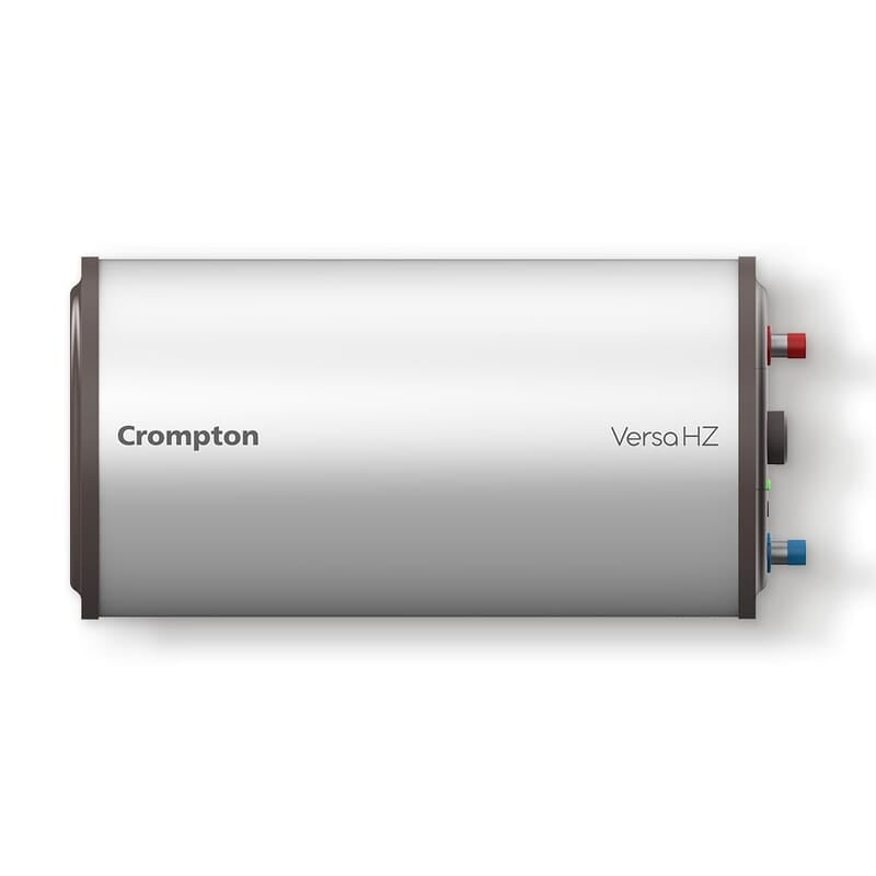 Crompton Versa Horizontal RHS 15L Storage Water Heater (Geyser) with Rust Proof Plastic body and Superior Glassline Coating