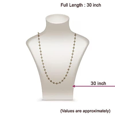 Silver Capped Tulsi Mala/Chain