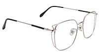 Unisex Medium Square Spectacle Frame. Rose Gold Metal Frame