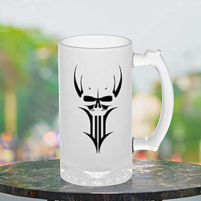 Sublimation Printed Froaster Beer Mug With Danger Designer Theme Froasted Beer Mug Sublimation Printed Froaster Beer Mug With Danger Designer Theme Froasted Beer Mug