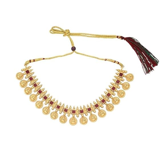 Design Lakshmi Kasu Design Choker Necklace Set Design Lakshmi Kasu Design Choker Necklace Set