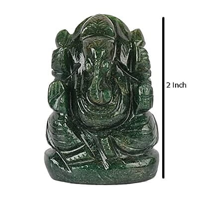 Ganesha Idol Crystal Stone Green Aventurine Ganesh Lord God Ganpati Statue for Car Dashboard, Pooja, Home Decor, Gift and Showpiece Ganesha Idol Crystal Stone Green Aventurine Ganesh Lord God Ganpati Statue for Car Dashboard, Pooja, Home Decor, Gift and Showpiece