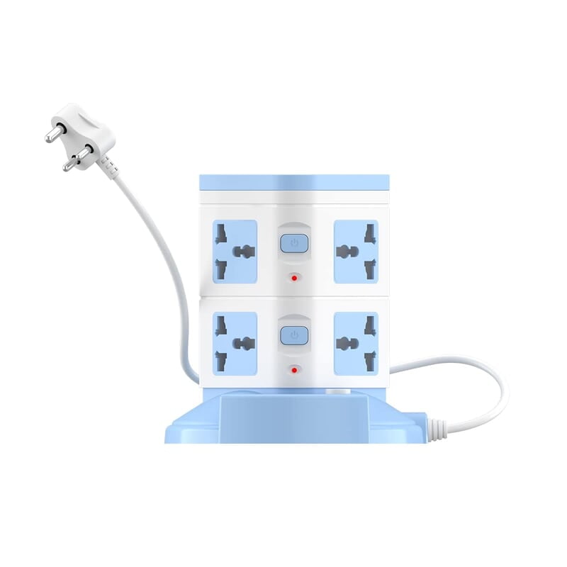 Portronics Power Plate 9 with 3 USB Ports + 8 Power Sockets Power Converter, 2500W Power Output, 2.1A USB Charging Port, 3M Cord Length Portronics Power Plate 9 with 3 USB Ports + 8 Power Sockets Power Converter, 2500W Power Output, 2.1A USB Charging Port, 3M Cord Length