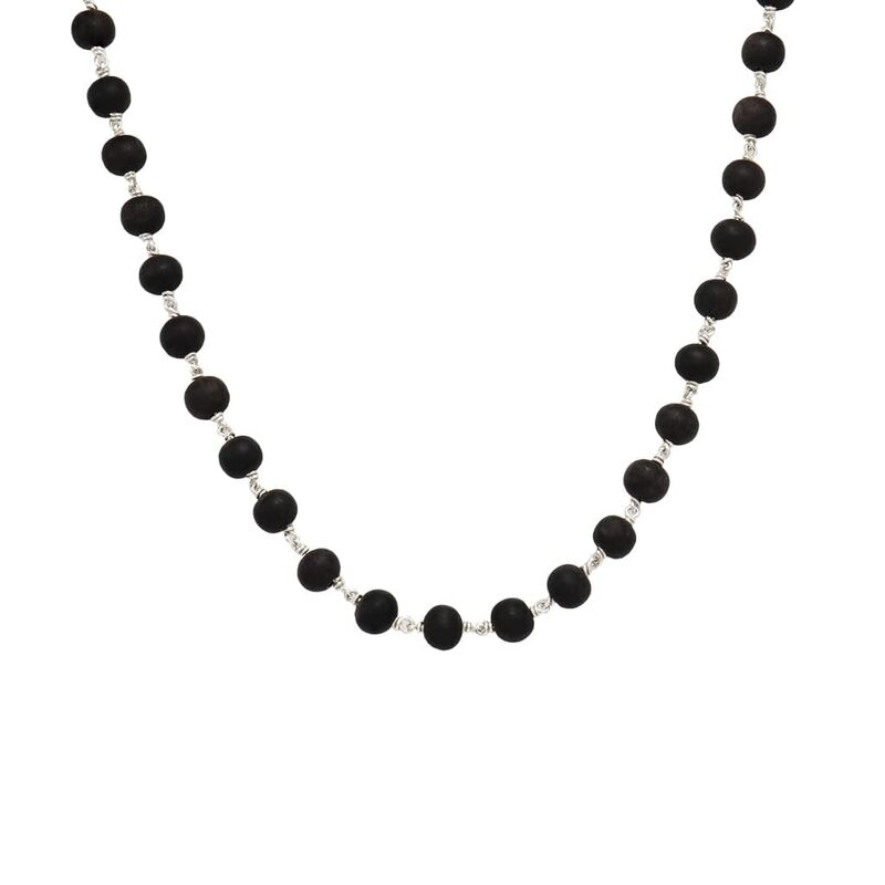 Original Karungali Mala with Silver Tied Original Karungali Mala with Silver Tied