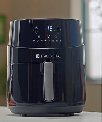 Faber 4.5L 1500W Air Fryer Fry, Bake, Roast, Toast, Defrost, Grill & Reheat 8-Preset Menu