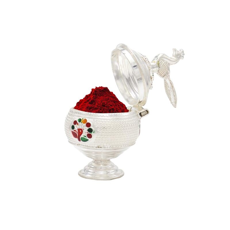 Decorative Peacock Kumkum chimizh