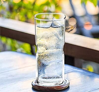 Treo By Milton Gripper Glass Tumbler Set of 6, 295 ml Each, Transparent | Dishwasher Safe | Serve Juices | Cold Drinks | Milkshake | Falooda | Water | Cocktails | Mixed Drinks