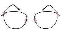 Female Medium Square Spectacle Frame. Rose Gold & Black Frame Female Medium Square Spectacle Frame. Rose Gold & Black Frame