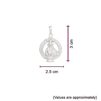 Sterling Silver Ayyappan Pendent/Traditional God Pendent, Dollar