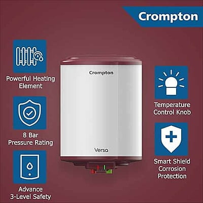 Crompton Versa Aswh-3510 10 L 5 Star Rates Storage Wall Water Heater(Geyser)