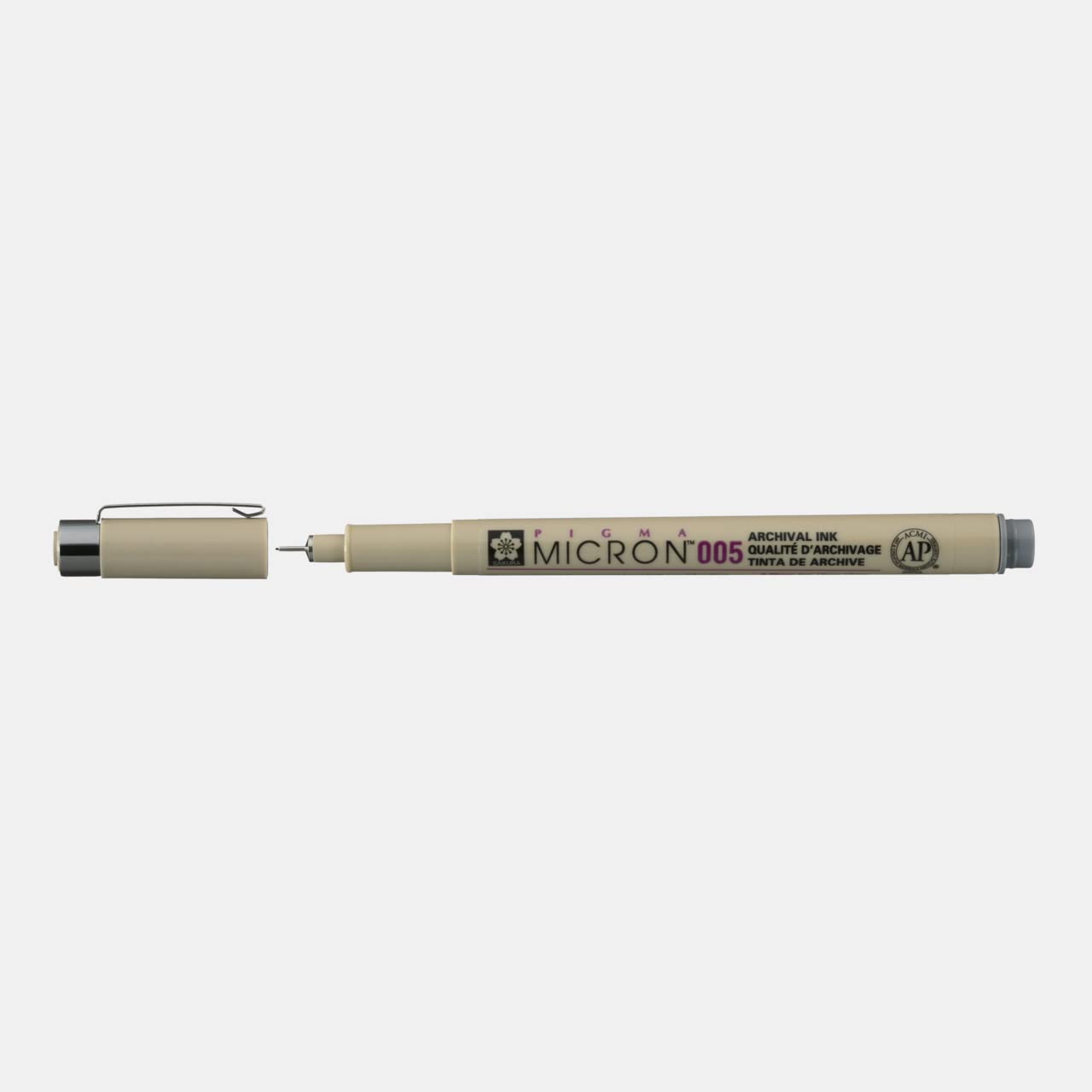 SAKURA PIGMA MICRON 005 FINELINER PEN, 0.20MM LINE WIDTH, COOL GRAY SAKURA PIGMA MICRON 005 FINELINER PEN, 0.20MM LINE WIDTH, COOL GRAY