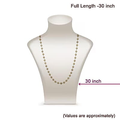 Silver Tied Tulsi Mala/Chain For Men