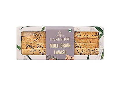 SMOOR Premium Gourmet Multigrain Lavash Bread 4x 100gm (Pack of 4)