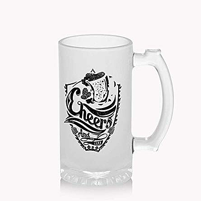 Sublimation Printed Froaster Beer Mug With Cheers Theme Froasted Beer Mug Sublimation Printed Froaster Beer Mug With Cheers Theme Froasted Beer Mug