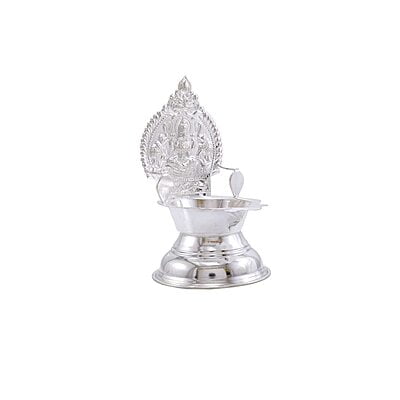 Silver Kamakshi Deepa, Traditional Diya,70g Silver Kamakshi Deepa, Traditional Diya,70g