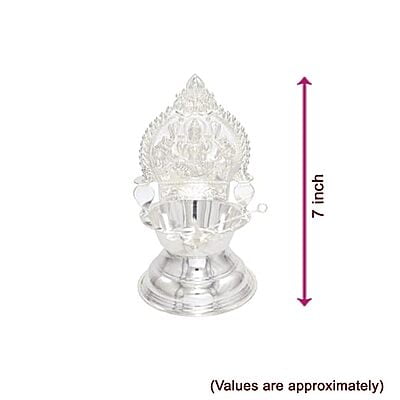 Silver Kamakshi Diya\ Villaku Silver Kamakshi Diya\ Villaku