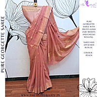 PURE GEORGETTE SAREE  VFLSGRS23921