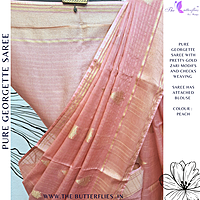 PURE GEORGETTE SAREE  VFLSGRS23921