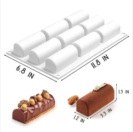9 Cavities Log Mold Swiss Roll
