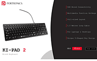 Keyboard Portronics Wired
