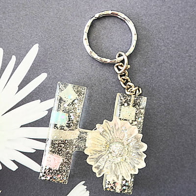 'H' TRANSPARENTE LETTER KEYCHAIN(LKB00043)