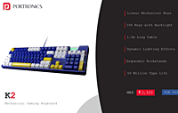 Keyboard Portronics Wired