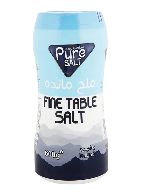 Teeba Pure Salt 600g, Pack of 12pcs