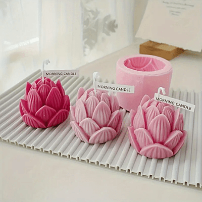 Silicon Mold Candle Flower 1 Lotus - 70g Silicon Mold Candle Flower 1 Lotus - 70g