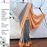 IKKAT MERCERISED COTTON SAREE BGHSDIC23319 IKKAT MERCERISED COTTON SAREE BGHSDIC23319
