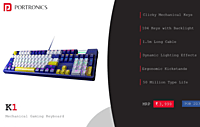 Keyboard Portronics Wired