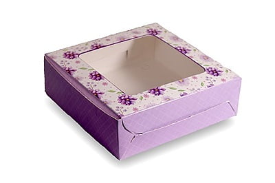 Qson Brownie Box For 4 - Size 6.5x5x2 inch