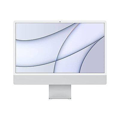 iMac with 4.5K R24-inch/60.96 cm, Apple M1 chip with 8‑core CPU and 8‑core GPU, 8GB RAM, 256GB Silver
